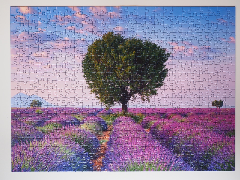 Piecing together play patience