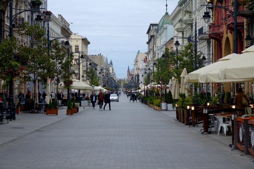 Łódź (Poland) Piotrkowska Street
