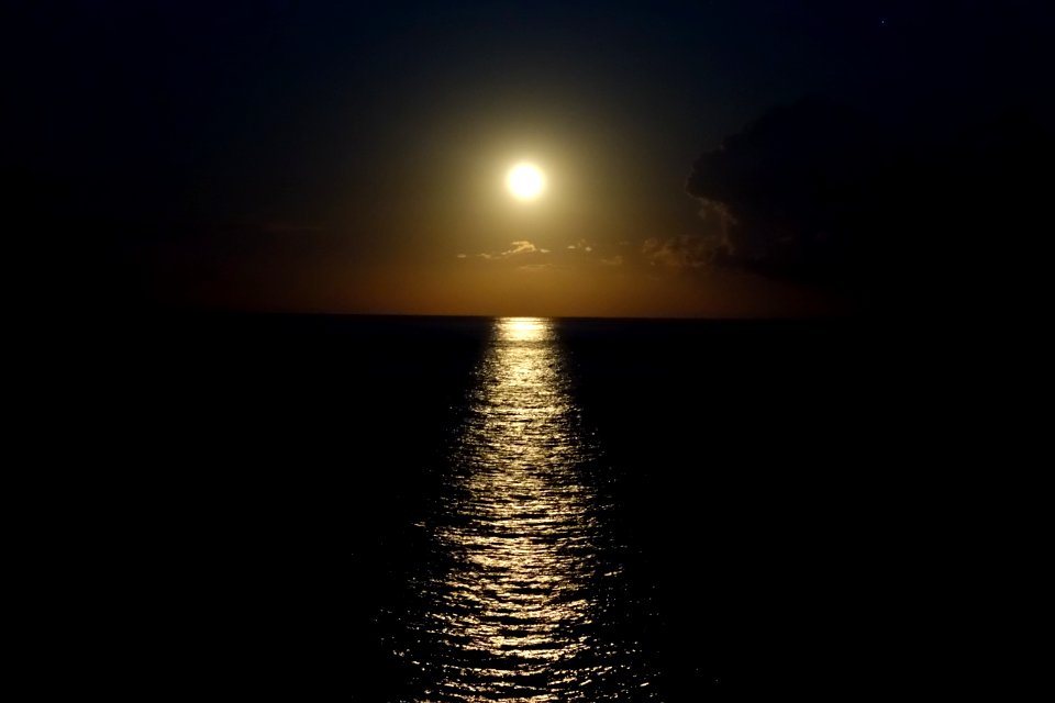 Moon at the Mallorca Island