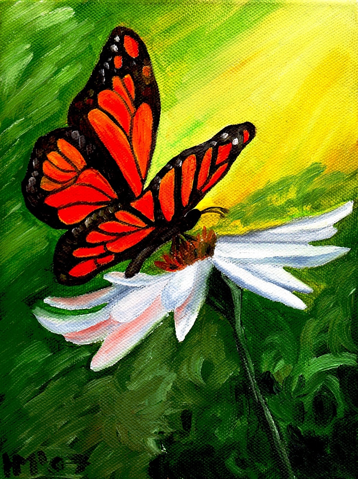 Painting oil canvas