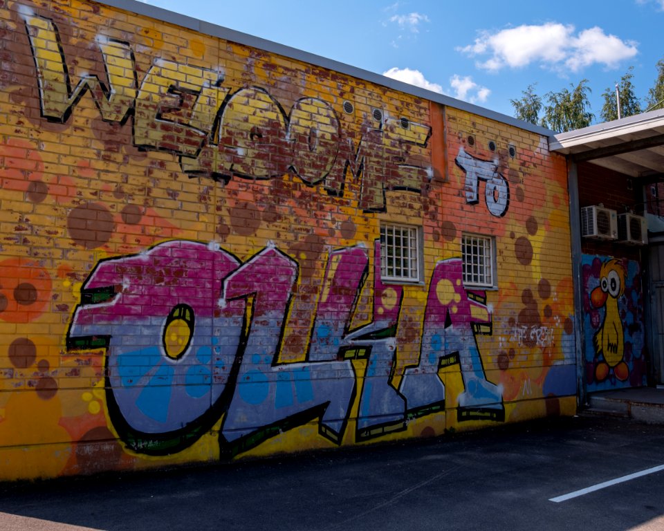 Youth center Olka graffiti