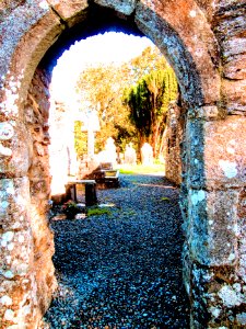 MONASTERBOICE CEMETERY-ROUND TOWER.......