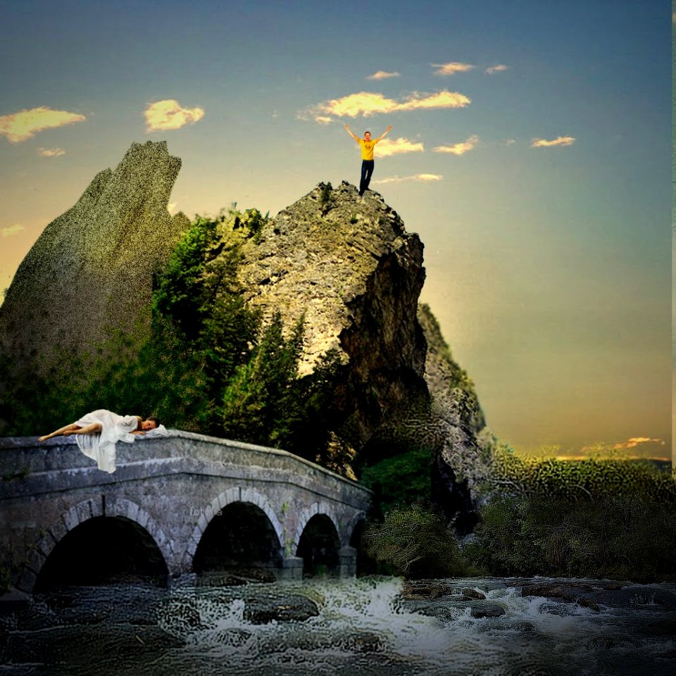 Bridge to the grotto