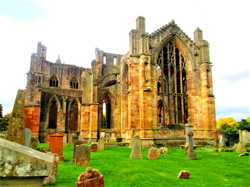 MELROSE ABBEY-SCOTLAND....