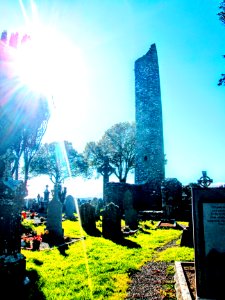 MONASTERBOICE CEMETERY-ROUND TOWER.......