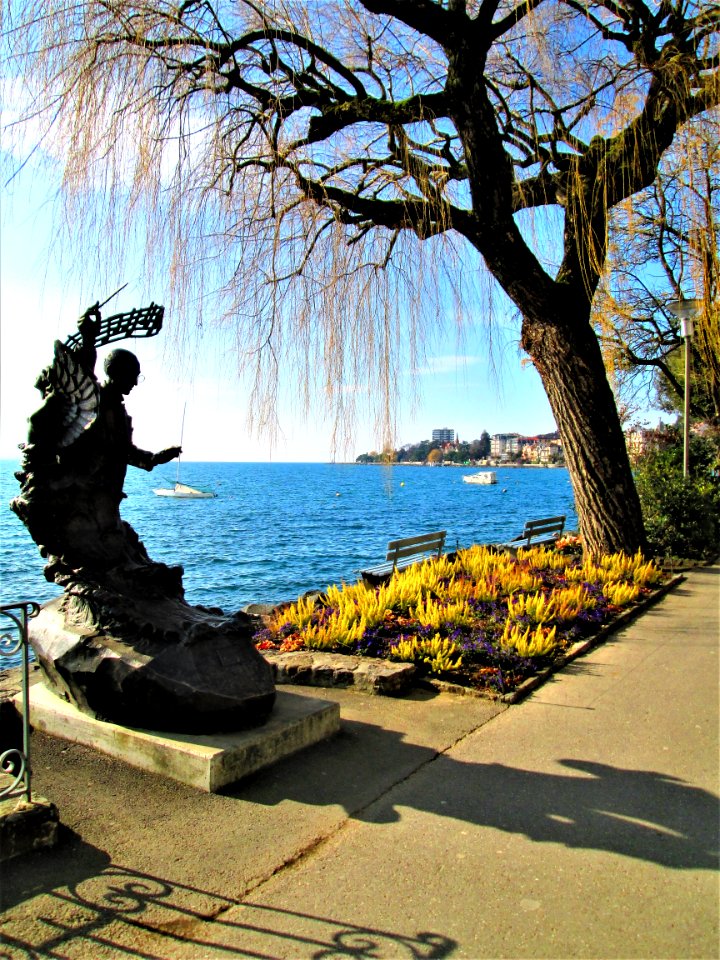 IGOR STRAVINSKY STATUE LAKE GENEVA-SWITZERLAND...