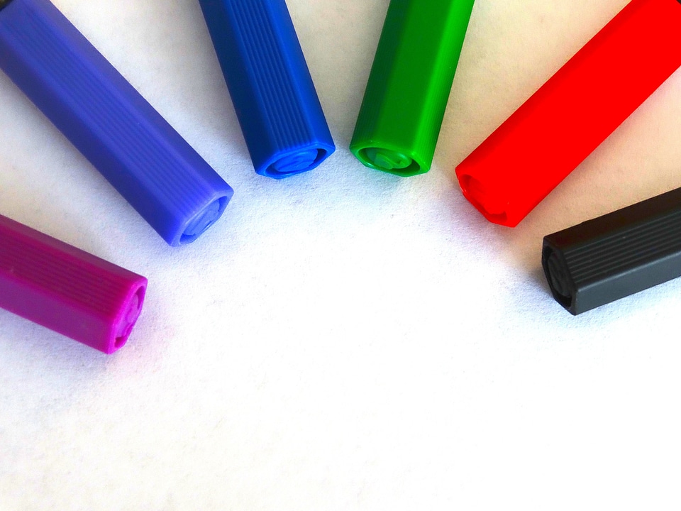 Paint draw colorful