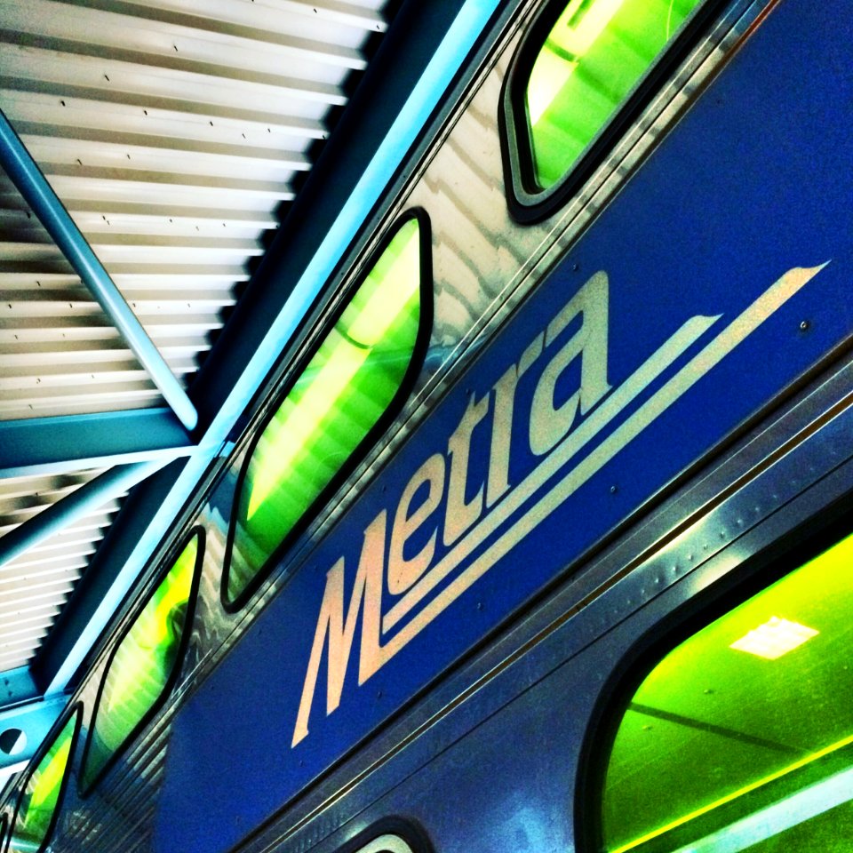My ride home (Metra train, public domain)