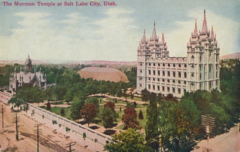 The Mormon Temple at Salt Lake City, UT photo