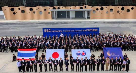The first time of history when 500 Japanese investors had site visit at U-Tapao International Airport on September 13, 2017