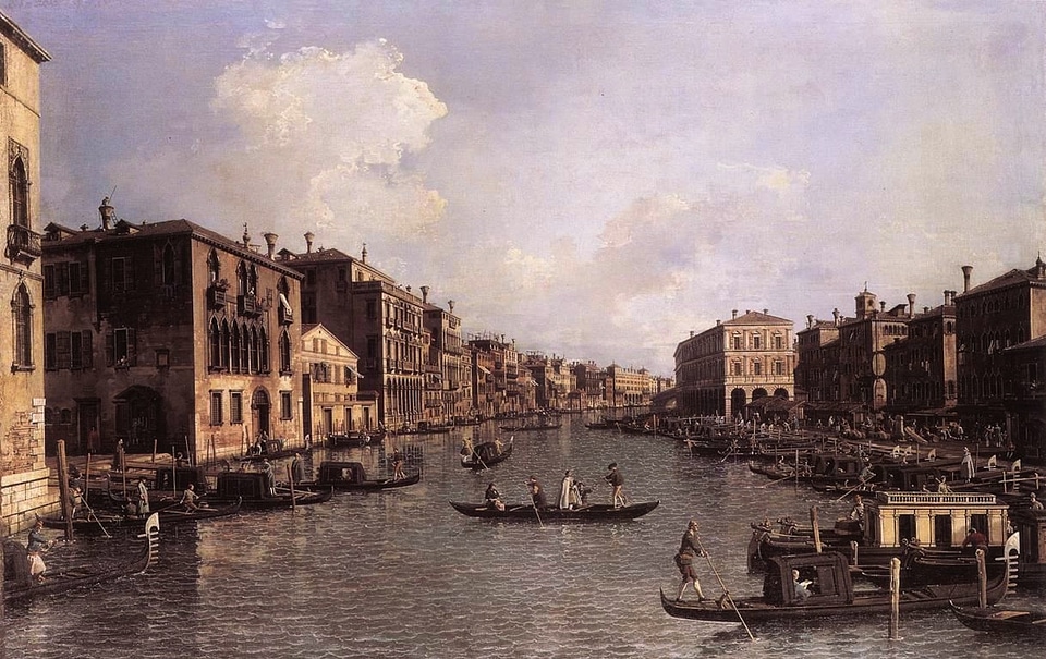 Canal buildings sky