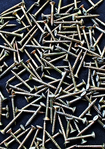 Close up wood screws spax photo