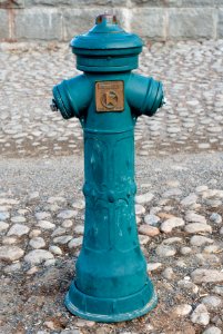 Antique fire hydrant at Tampere photo