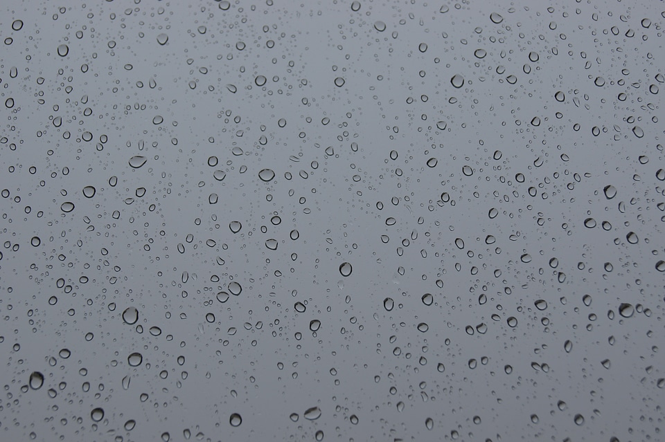Drop of water rain water