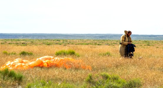 Boise smokejumper  DHS-8-106 (Dash 8) aircraft training.