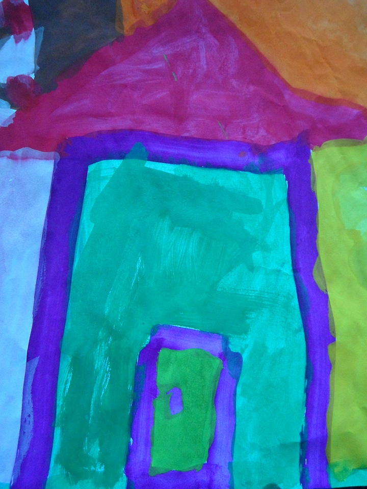 Brush paint painting