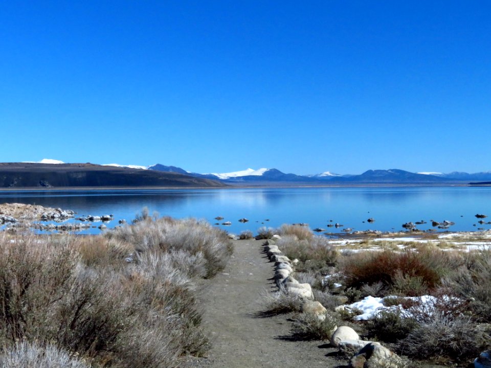 Mono Lake at Sierra Nevada in CA