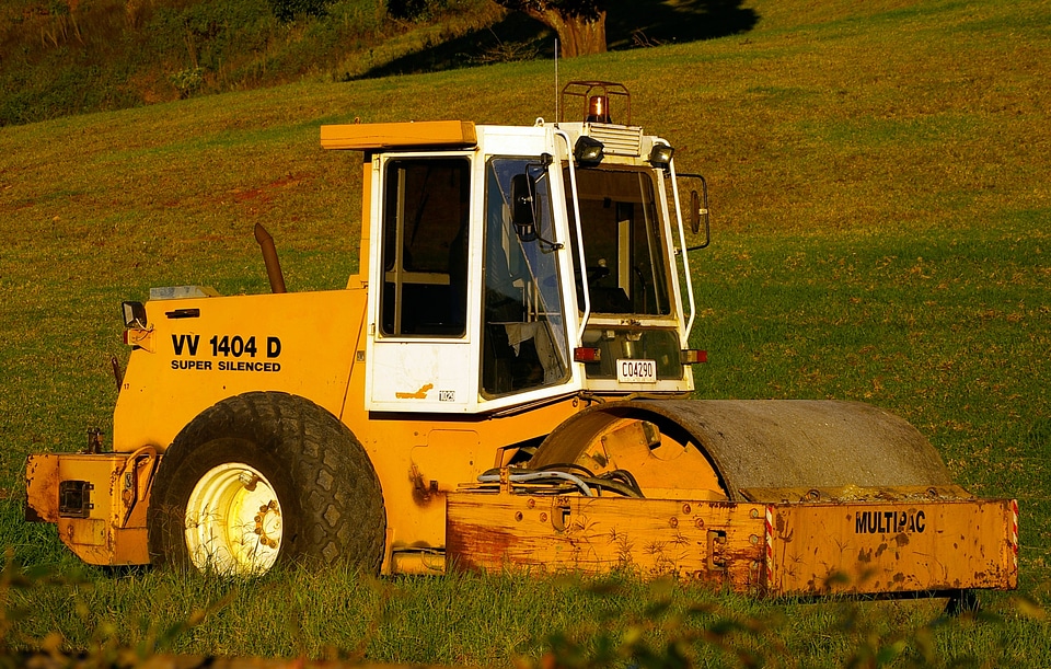 Machine yellow heavy