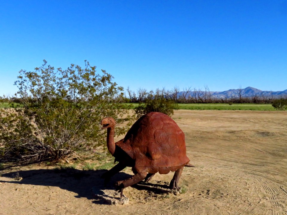 Metal Art Sculpture at Anza-Borrego Desert SP in CA