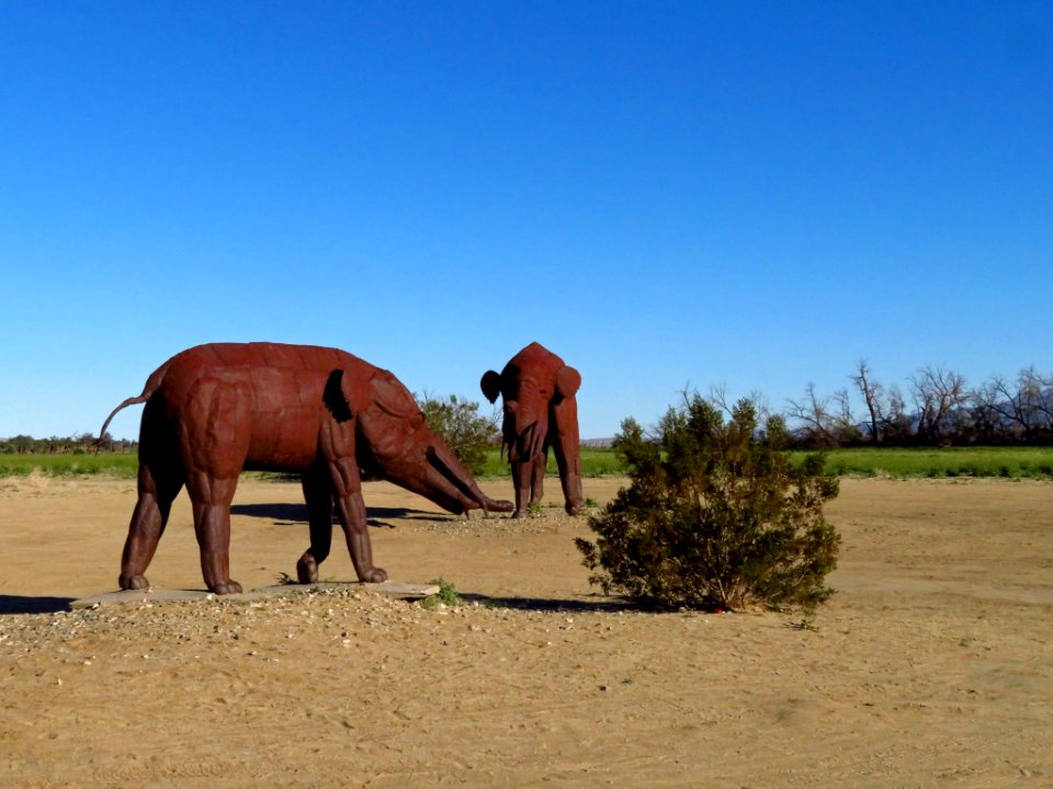 Metal Art Sculpture at Anza-Borrego Desert SP in CA