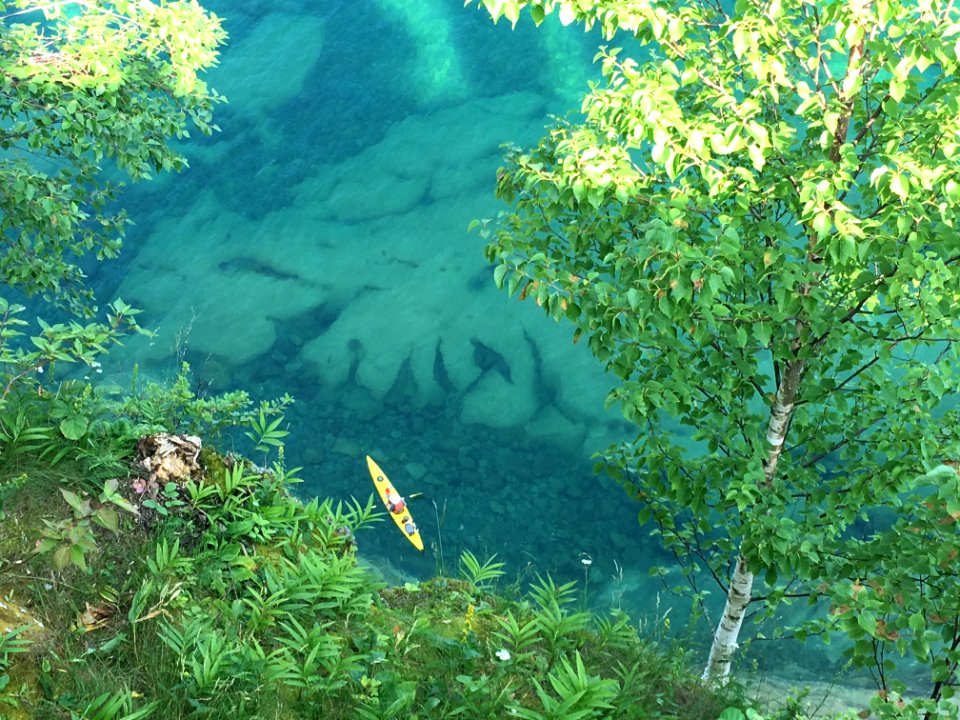Kayaker near Miners Castle
