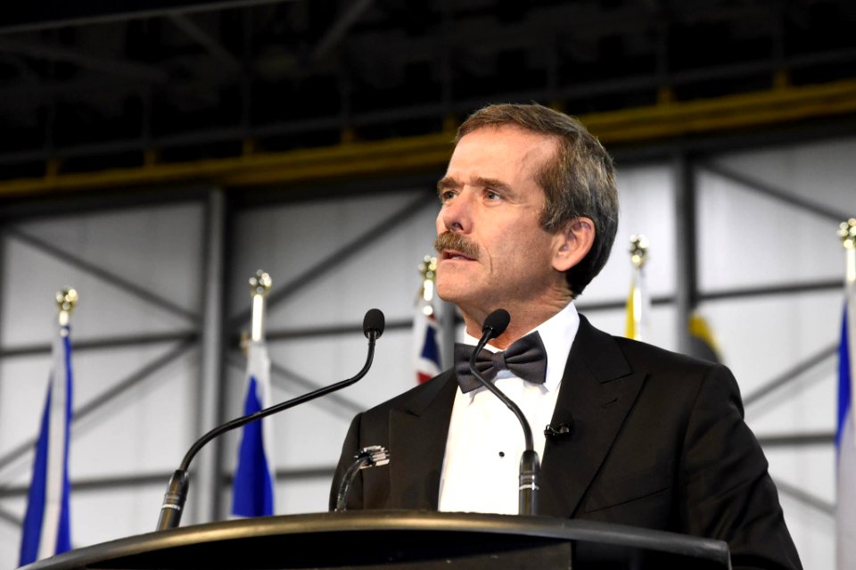 Chris Hadfield speech in his factory photo