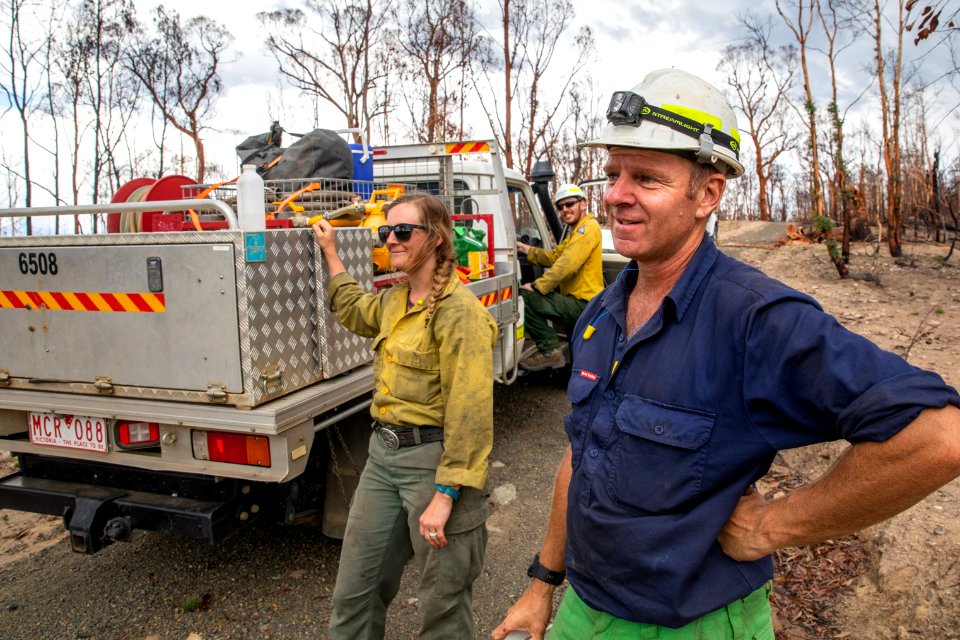 US firefighters in Australia