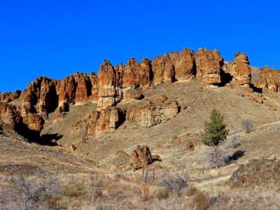 Clarno Palisades in Central OR photo