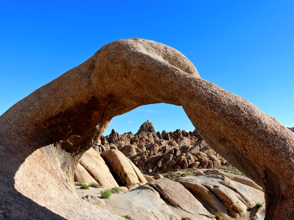 Alabama Hills at Sierra Nevada in CA