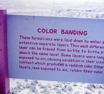 Color Bandings Sign ca 1965
