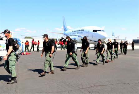 Hot shot crews from Alaska arrive at NIFC July 24, 2020 photo