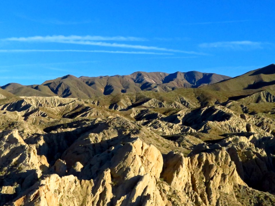 Badlands at Anza-Borrego Desert SP in CA