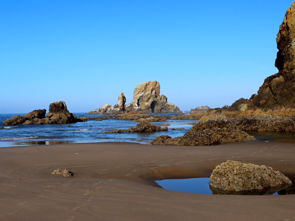 Ecola Point at Pacific Coast in OR