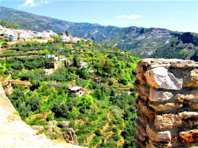 VIEWS FROM LANJRON CASTLE-SIERRA NEVADA SPAIN.....
