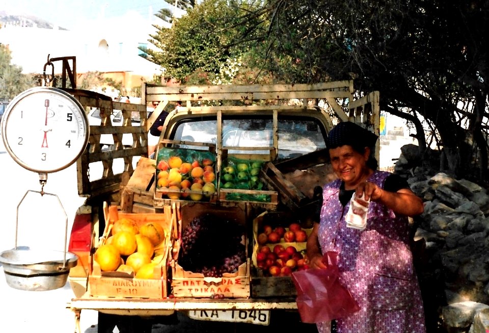 Fruit Stall Lady , Greece