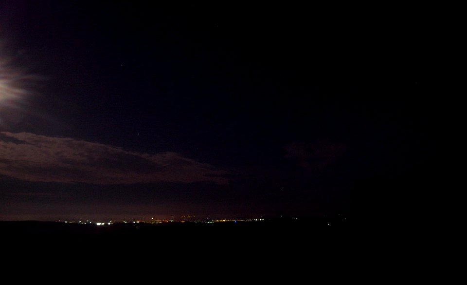 Nightsky from Eylesbarrow Tin Mine , Dartmoor National Park, Devon, UK