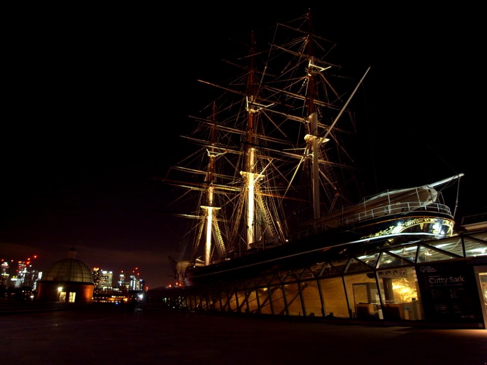 The Cutty Sark - Greenwich Foot Tunnel , Greenwich Maritime Museum - London , UK