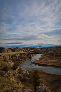 River montana sky
