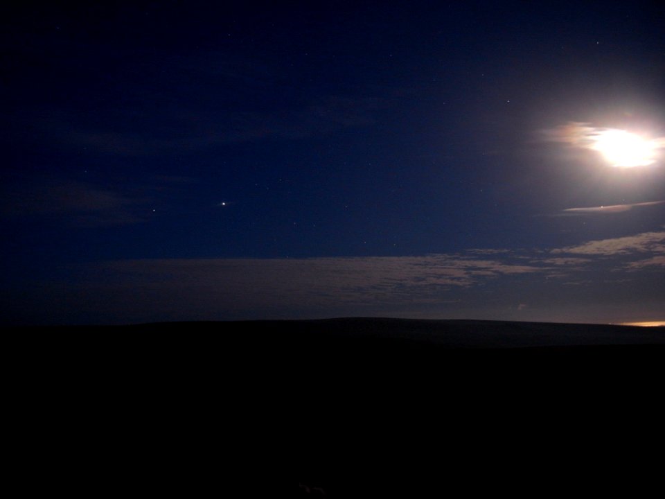 Nightsky from Eylesbarrow Tin Mine , Dartmoor National Park, Devon, UK