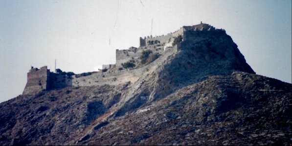 The Castle of Pandeli ( Castle of our Lady ) , Leros , Greece