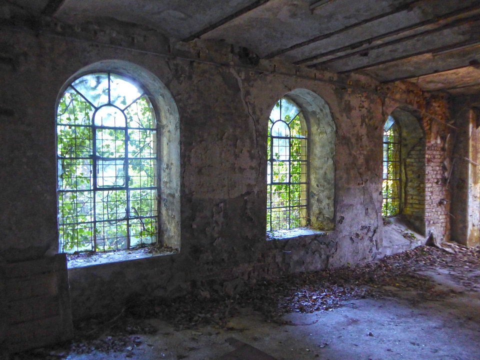 Window old building weathered