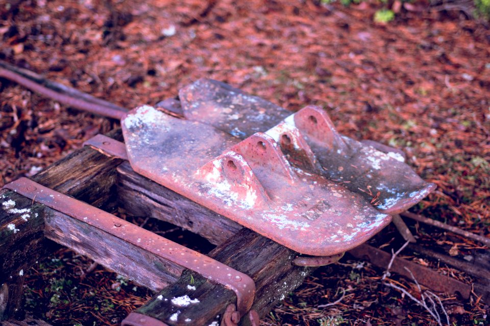 Antique snowplow