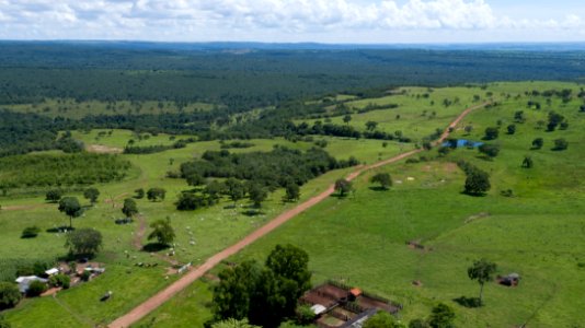 Flávio André Vista aérea Área da Cachoeira do Diamante Jaciara MT photo