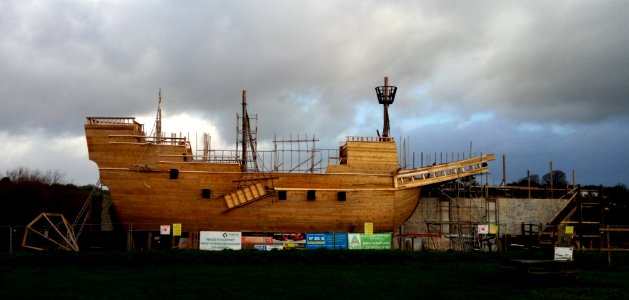 IMG 20200211 090626 The Mayflower Ship , Torrington Cavaliers Charity Bonfire , Great Torrington , Devon, UK