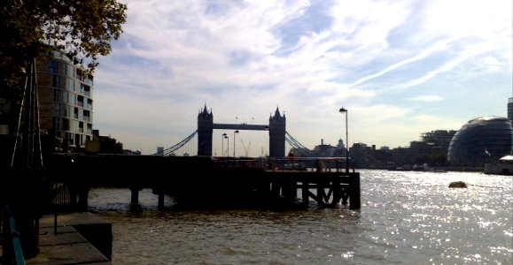 Tower Bridge - City Hall ( London Assembley ) - HMS Belfast - River Thames - London - UK