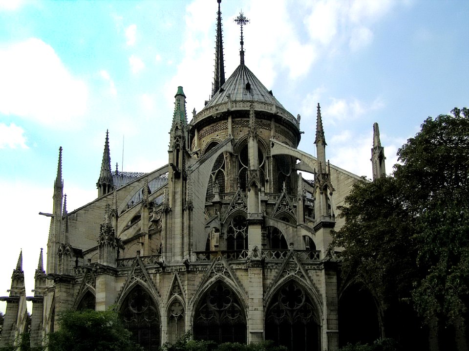 Flying Buttresses of Notre Dame