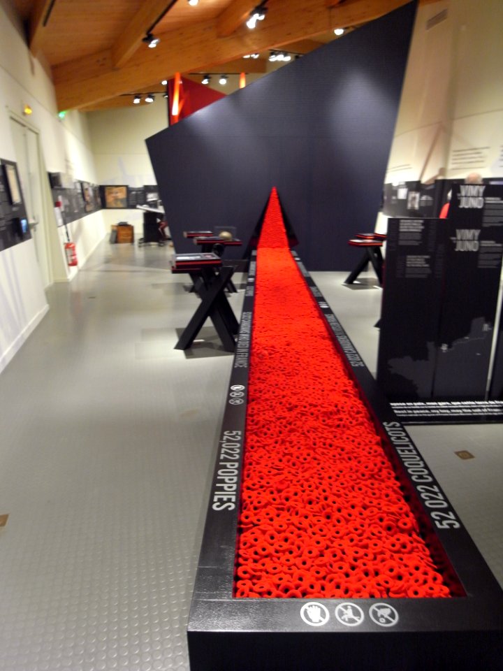 52,022 POPPIES - JUNO BEACH MUSEUM - NORMANDY - FRANCE