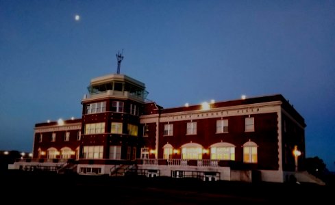 Moon at Sunrise - Ryan Center - Naval Air Station - Floyd Bennet Field - Brooklyn - New York - USA