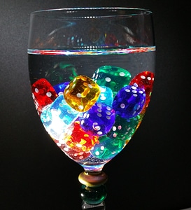 Glass wine glass colorful photo