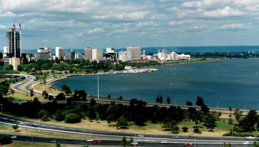 Perth 1990 from Kings Park, Perth, Western Australia, Australia